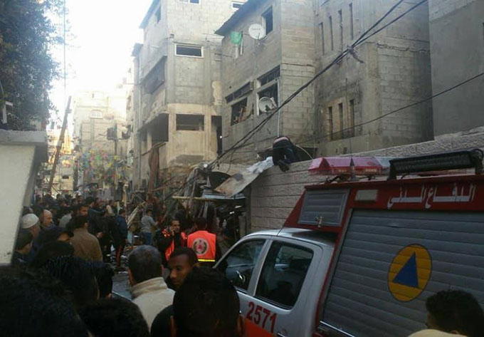 عدد من الوفيات والاصابات بانفجار اسطوانة غاز في غزة